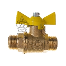 Кран шаровой для газа VALFEX 11Б27фтМ 1/2' НН ручка бабочка
