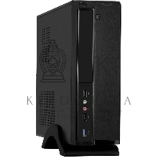 Компьютерный корпус Desktop ExeGate EX288781RUS MI-207U-350W-8 (miniITX/mATX, БП M350 с вент. 8см, 1*USB+1*USB 3.0, аудио, черный)