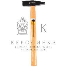 Молоток Вихрь 400 гр, квадратный боек, деревянная ручка
