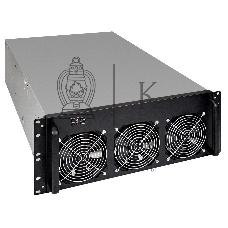 Корпус для майнинга ExeGate EX288960RUS Pro 8-650 без БП, 2*USB, 6*fan 120мм, места под: 8 видеокарт, 1 БП