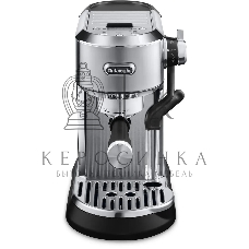 Кофеварка рожковая DeLonghi EC950.M (0132106249) серебристый, исп. кофе - молотый/чалды, 1.6 л, 1450 Вт, 15 бар