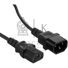 Шнур питания NTSS NTSS-PC13145 C13-С14 проводник.:3x1мм2 3м 220/250В 10А черный
