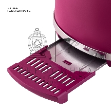 Тостер Galaxy Line GL 2916, малиновый джем, металл, 900 Вт, 6 степеней поджарки