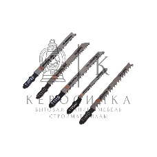 Набор пилок для лобзика по дереву 5шт Вихрь