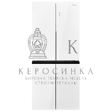 Холодильник Maunfeld MFF192NFPW01 Inverter белый трехкамерный 334/184л морозилка снизу, No Frost, Side by Side