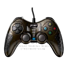 Геймпад проводной Genius GX-19UV/для ПК и PlayStation3, PlayStation4/19 кнопок/2 вибромотора/2 мини-джойстика/кабель1.8м/темно-медный (31610003400)