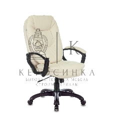 Кресло руководителя Бюрократ CH-868N слоновая кость OR-10, искусственная кожа, крестовина пластик