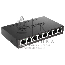 Коммутатор D-Link DGS-1008D/R1A, 8x1000Base-T, корпус металл