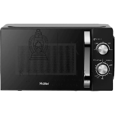 Микроволновая печь Haier HMB-MM208BA черный/серебристый, 20 л, 800 Вт, переключатели - поворотный механизм
