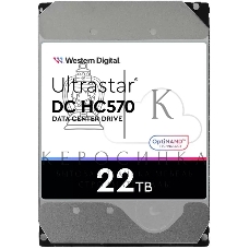 Жесткий диск Western Digital HDD Server Ultrastar DC HC570 WUH722222ALE6L4 22TB 7200rpm SATA-III 512Mb 3.5