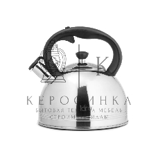 Чайник для плиты металлический Lara LR00-64, (матовый) 4 л, автоподъем крышки, индукционное капсулированное дно, нейлон. ручка