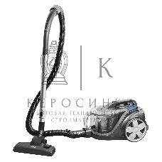 Пылесос BBK BV1900 серый/синий, 400/2200 Вт, уборка сухая, пылесборник контейнер 3 л