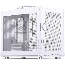 Компьютерный корпус без блока питания JONSBO C6 MAX Handle, Mini-Tower, TG, no fan, 1xUSB-A 3.0 + 1xUSB-C 3.1, mATX, mITX белый
