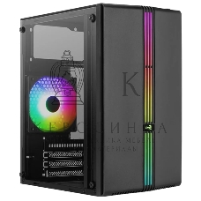 Компьютерный корпус MiniTower Aerocool/Formula EVO Mini-G-BK-v1 (mATX, USB3x1, USB2x2, 120мм RGb fan, без БП) (4711099472352)