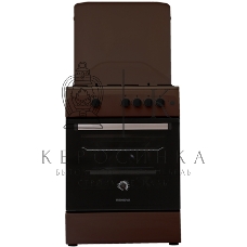 Плита газовая Renova SG6G-BR коричневый, конфорок 4 шт, духовка 70 л, 60 см x 85 см x 60 см