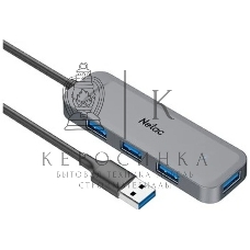 USB-концентратор Netac USB Hub WF11, USB-A to USB3.0*4 (repl. NT08WF11-30GR)