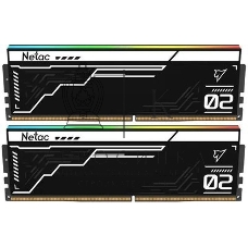 Оперативная память Netac Shadow II RGB, DDR5, 32GB (2x16GB), 6800 MHz, CL34, с радиатором, RGB, чёрный