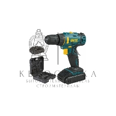 Дрель-шуруповерт аккумуляторная Fit 80189, Аккумуляторная, 18В, 2 АКБ, Кейс