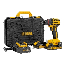 Дрель-шуруповерт Denzel CDH-BL-20, Аккумуляторная, 20В, 2 АКБ, Кейс