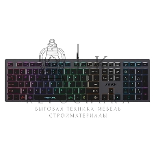 Клавиатура проводная A4Tech Fstyler FX60, USB, серый