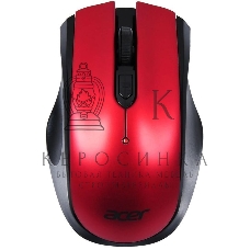Мышь беспроводная Acer OMR032 черный/красный, 1600 dpi, радиоканал, USB, кнопки - 4