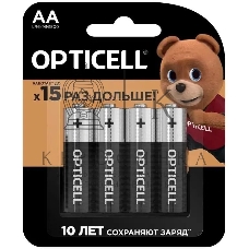 Батарея Opticell Basic LR6 AA (4шт) блистер