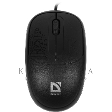 Мышь проводная Defender Datum MS-980 черный, 1000 dpi, USB, кнопки - 3