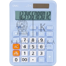 Калькулятор настольный Deli EM210FBLUE синий 12-разр.