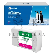 Картридж струйный G&G GG-CM993A 761 пурпурный (400 мл) для HP Designjet T7100/T7200