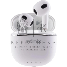 Гарнитура вкладыши Infinix XBuds XE23 белый беспроводные bluetooth в ушной раковине