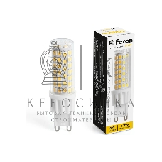 Лампа светодиодная Feron LB-436 13Вт 230В G9 теплый капсульная