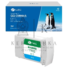 Картридж струйный G&G GG-CM994A 761 голубой (400 мл) для HP Designjet T7100/T7200