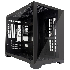 Компьютерный корпус 1STPLAYER MEGAVIEW MV6-T Black/mATX/MV6-TP-BK