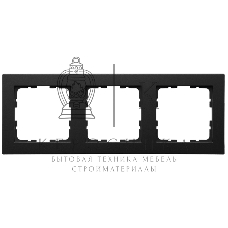 Рамка Jasmart 3-м G-Classic черный матовый soft touch