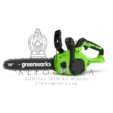 Цепная пила аккумуляторная GreenWorks GD24CS30K4, 24V, 30 см, бесщеточная, c АКБ 4 А·ч и ЗУ (2007007UB)