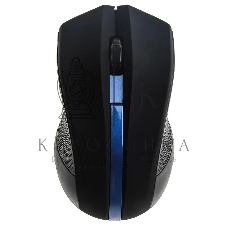 Мышь беспроводная Oklick 615MW черный/синий, 1000 dpi, радиоканал, USB, кнопки - 3