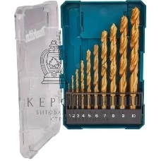 Набор сверл Makita D-72849 по металлу (10пред.) для дрелей