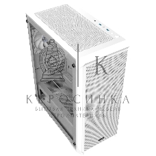 Корпус без блока питания Raijintek ARCADIA 41, Midi-Tower, TG, 1x120мм, 2xUSB-A 3.0 + 1xUSB-C, ATX, mATX, mITX White