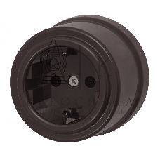 Розетка Bironi B1-101-22 пластик, с заземлением, коричневый