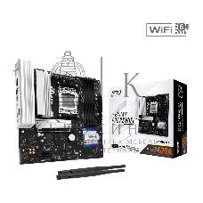 Материнская плата ASROCK A620AM Pro RS WiFi, AM5, AMD A620, 4xDDR5, 2xSATA, 3xM.2, 1xPCIe 4.0 x16, 1xPCIe 3.0 x2, 1xDP, 1xHDMI, 1x2.5Gb LAN, Wi-Fi 6E, Bluetooth 5.2, 1xUSB-C 5Gbps, 3xUSB-A 5Gbps, 4xUSB-A 2.0, 3x3.5 мм, 7.1, mATX