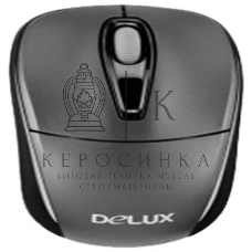 Мышь DELUX DLM-123GB (2.4G тёмно серая),лазерная, беспроводная