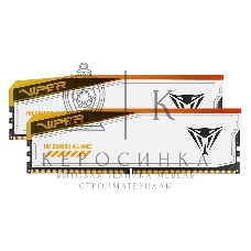 Оперативная память Patriot Viper Elite 5 TUF Gaming, DDR5, 48GB (2x24 GB), 6000 MHz, CL36, DIMM, радиатор, RGB, белый