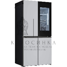 Холодильник LG GR-A24FQAKM серый трехкамерный 382/145л морозилка снизу, No Frost, Side by Side