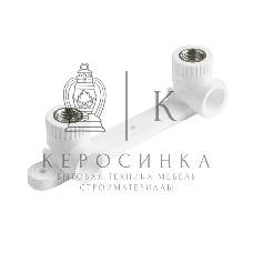 Планка монтажная с водорозетками полипропиленовая PRO AQUA PA280012P 25 х 1/2' ВР для смесителя белая PRO AQUA