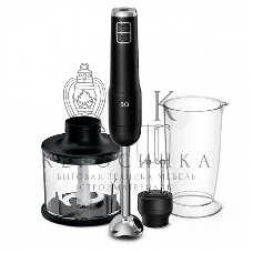 Беспроводной блендер BQ HB600S Black. 600 Вт, 3 в 1 блендер + миксер+ измельчитель