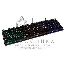 Клавиатура проводная KG-23U BLACK Nakatomi Gaming - игровая с RGb-подсветкой, USB, черная