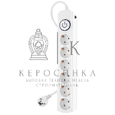 Сетевой фильтр Ippon BK-6-EU-1.8-10-W 1.8 м, 6 розеток, белый, коробка