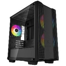 Компьютерный корпус DeepCool CC360 ARGb (R-CC360-BKAPM3-G-1) (mATX, без БП, 2xUSB, с окном)