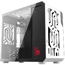 Компьютерный корпус Bloody BD-CC110 белый без БП mATX 5x120мм 2xUSB 3.0 audio