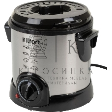 Фритюрница Kitfort КТ-2009 1000Вт серебристый/черный